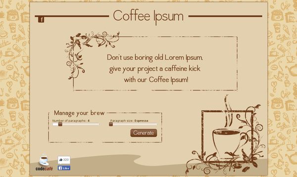 Coffee Ipsum