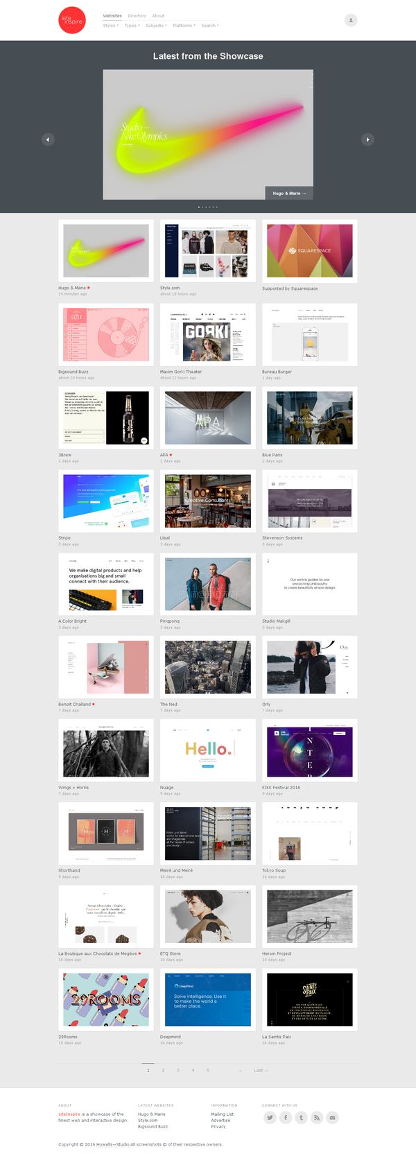 siteInspire - Web Design Inspiration