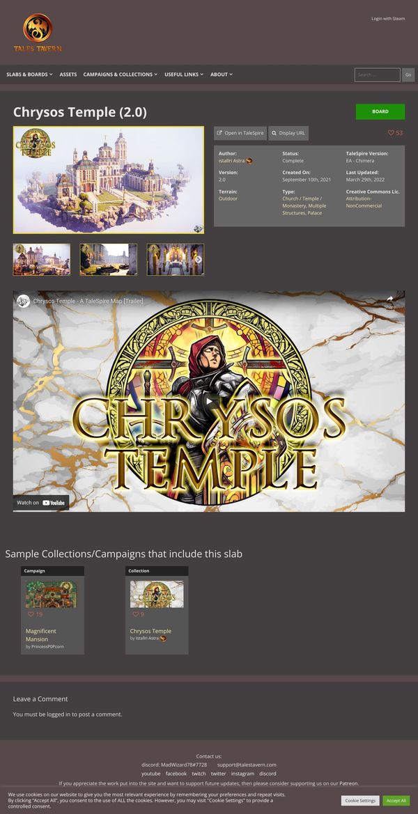 Chrysos Temple (2.0) - Tales Tavern