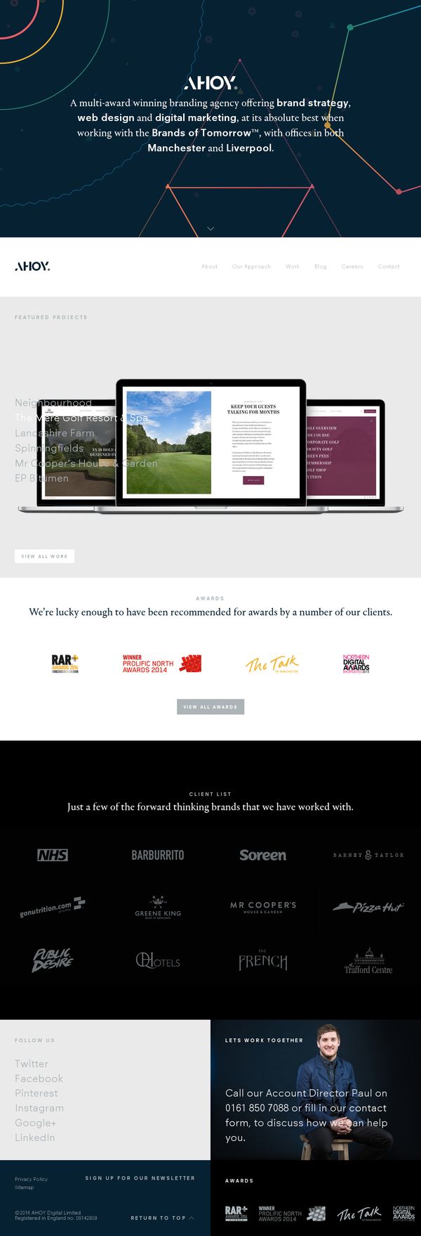 Website Design Manchester | Graphic Design Manchester | AHOY |