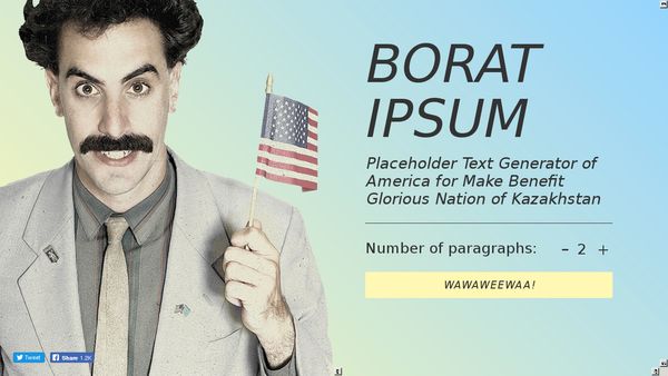 Borat Ipsum