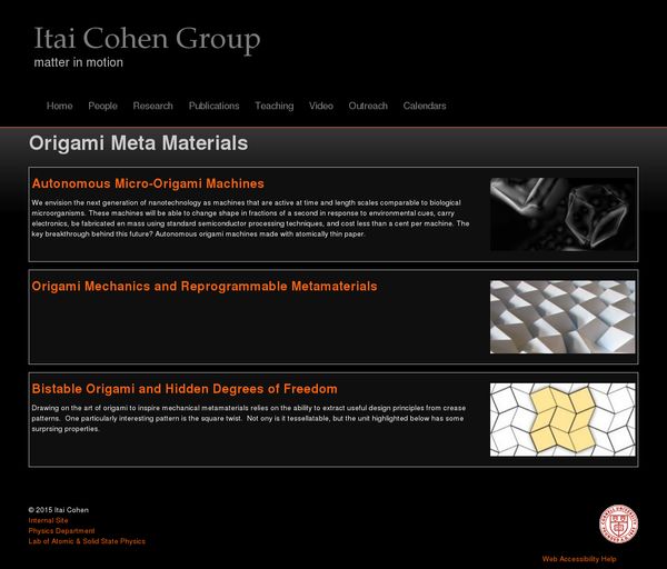 Mechanical Metamaterials and Origami