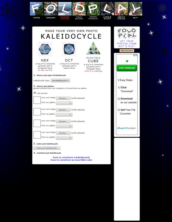 Make your own Kaleidocycles!