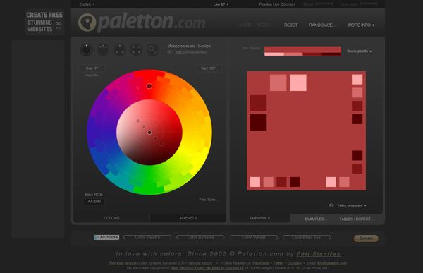 Paletton - The Color Scheme Designer