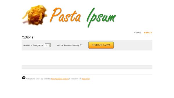 Pasta Ipsum