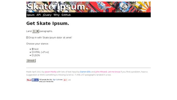 Skate Ipsum