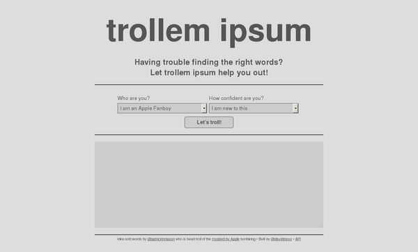 Trollem Ipsum