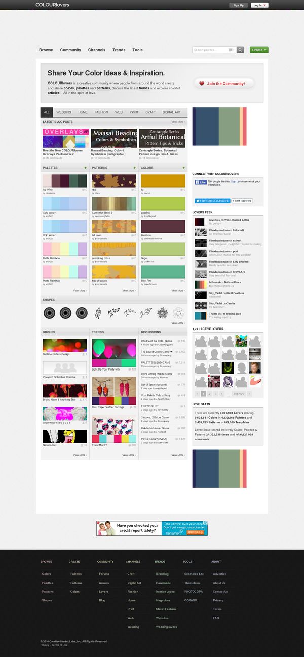 Color Trends + Palettes :: COLOURlovers