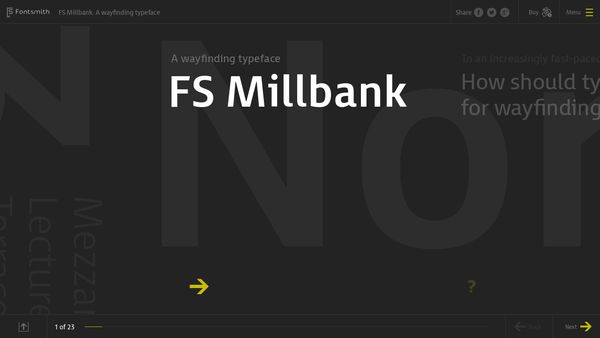 FS Millbank - A wayfinding typeface from Fontsmith
