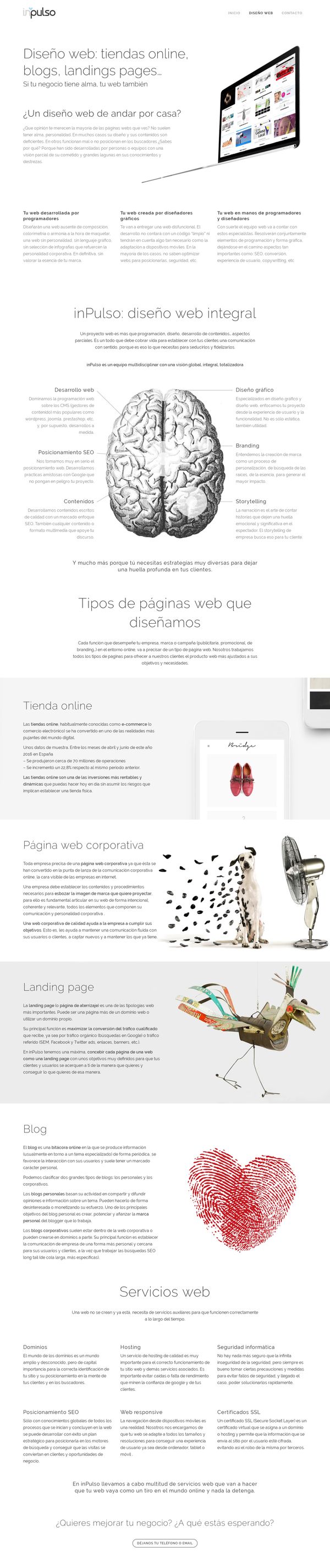 Diseño web: tiendas online, blogs, landings pages... | Toledo | Inpulso.es