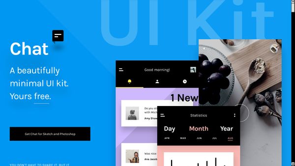 Free Chat UI kit for Photoshop and Sketch | InVision