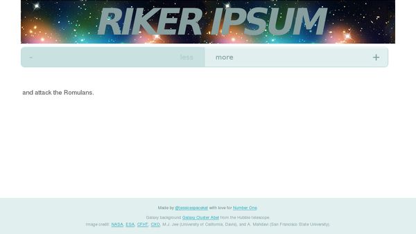 Riker Ipsum
