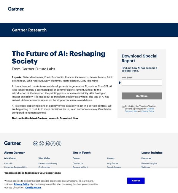 The Future of AI: Reshaping Society | Gartner
