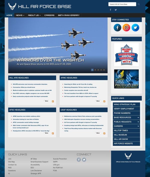Hill AFB Official Website