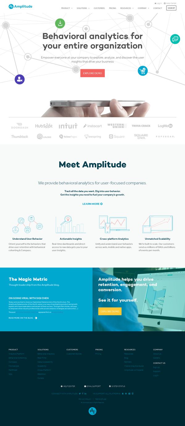 Amplitude Web and Mobile Analytics | Amplitude