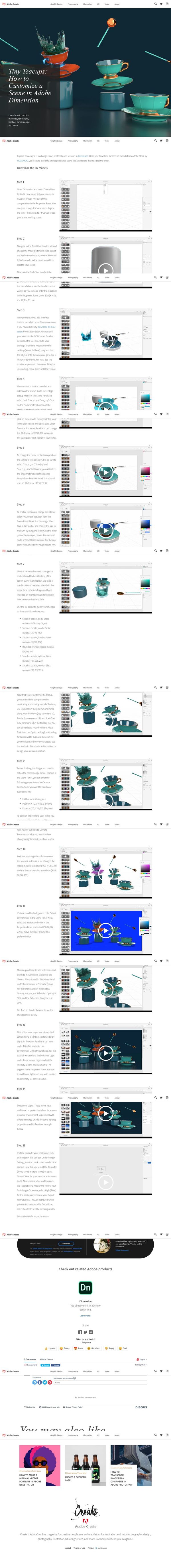 Customize a Scene in Adobe Dimension | Create