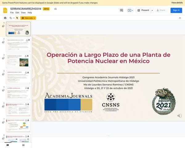 HID014 - Operación a Largo Plazo de una Planta de Potencia Nuclear en México
