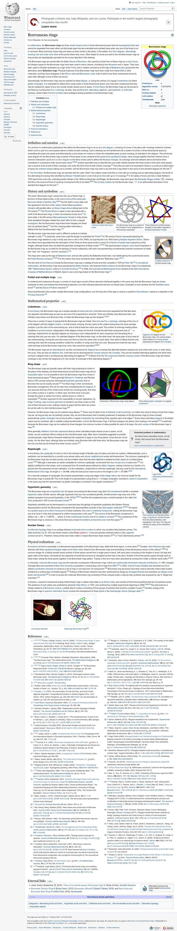 Borromean rings - Wikipedia