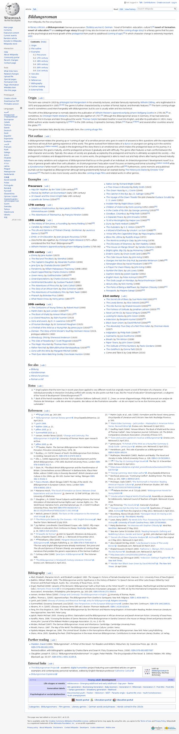 Bildungsroman - Wikipedia