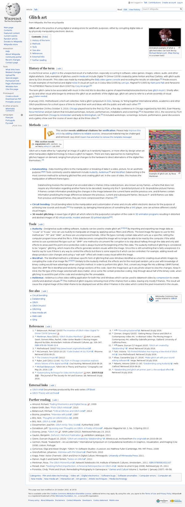 Wikipedia : Glitch Art