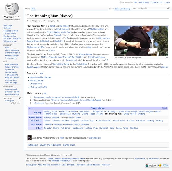 The Running Man (dance) - Wikipedia