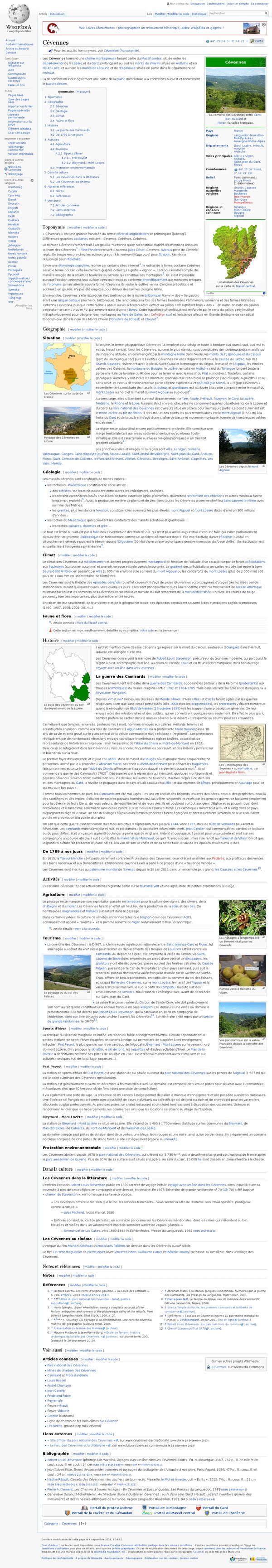 Cévennes — Wikipédia