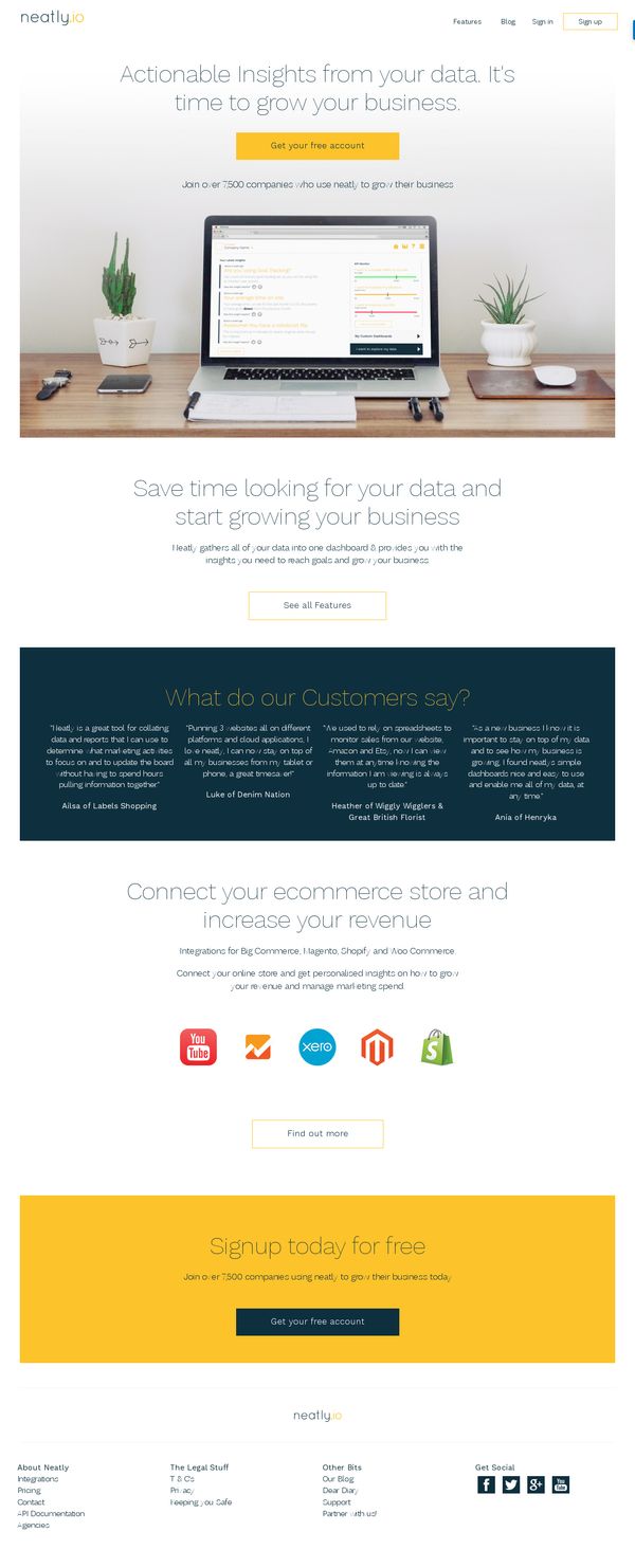 Neatly.io - All your Business Data in One Dashboard