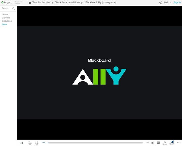Intro to Blackboard Ally