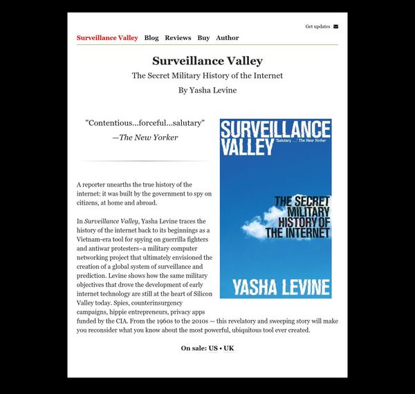 Surveillance Valley | Surveillance Valley — Yasha Levine