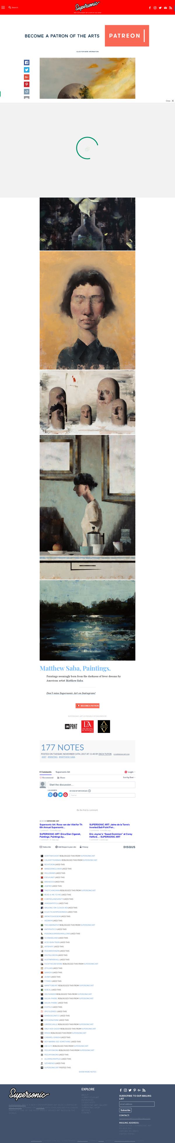 Matthew Saba, paintings