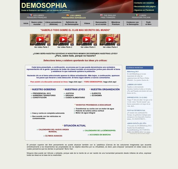 DEMOSOPHY - FREE THINKERS | DEMOSOPHIE - LIBRES PENSEURS | DEMOSOPHIA - LIBRES PENSADORES