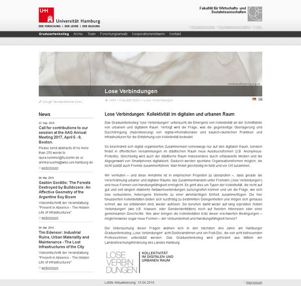 association to : Lose Verbindungen (Graduate College)