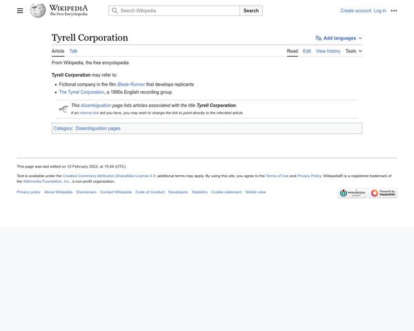Tyrell Corporation - Wikipedia