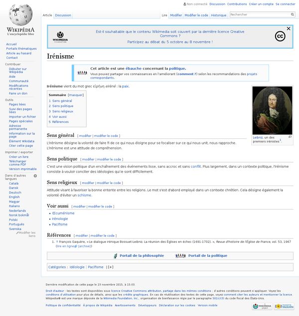 Irénisme — Wikipédia