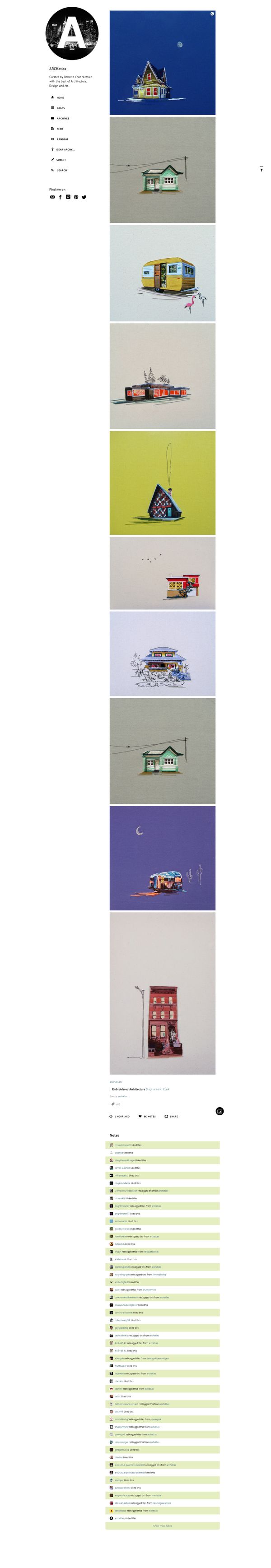 Embroidered architecture